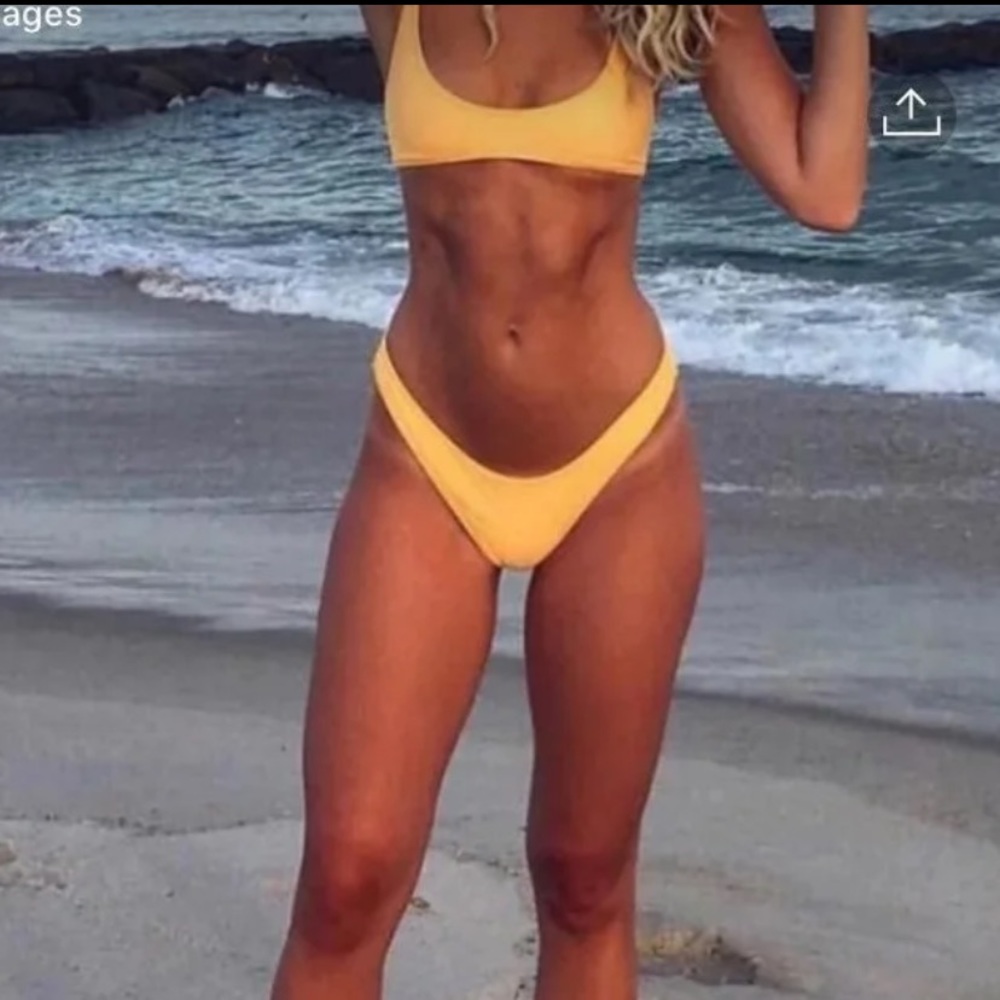 White Fox Boutique Tangerine Bikini Set
